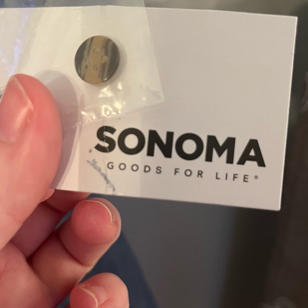 Sonoma Light Denim Textured Button-Front Dress - Picture 6 of 7